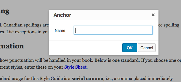 Create anchor name