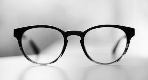 A pair of eyeglasses