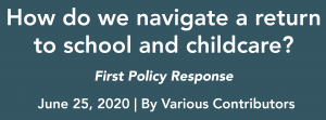 Article-How do we navigate a return to school and childcare?