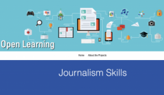 Screen shot of Journalism Skills homepage
